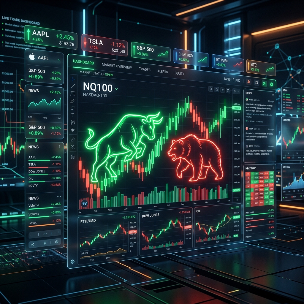 Premium Stock Market Dashboard Concept